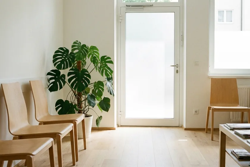 Wartezimmer einer österreichischen Hausarztpraxis