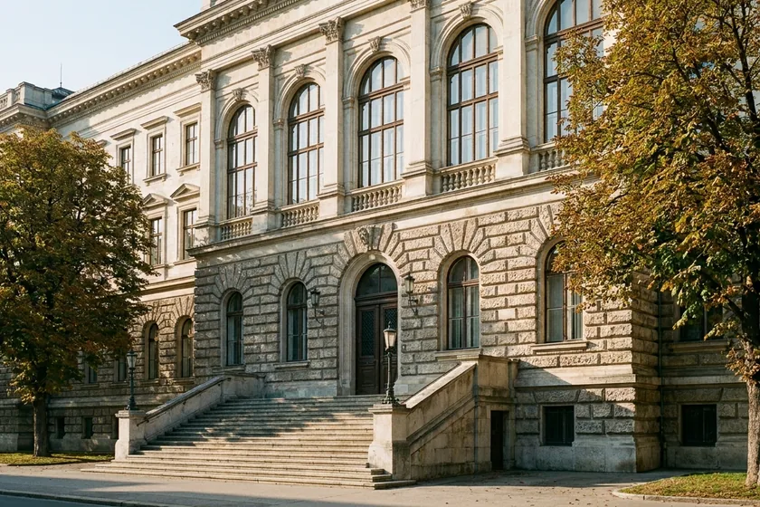 Historisches Bezirksgerichtsgebäude in Österreich